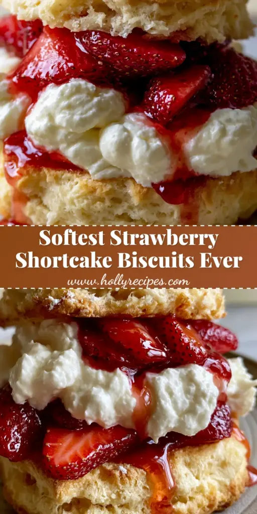 Easy Strawberry Shortcake Recipe: Flaky Homemade Buttermilk Biscuits and Glistening Berries 4 A close-up of a stacked Easy Strawberry Shortcake Recipe with a golden-brown biscuit, thick whipped cream, and glistening sliced strawberries on a modern plate.