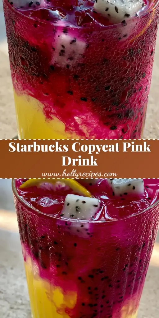 A professional Pinterest pin showcasing a layered dragon fruit lemonade in a ribbed glass with vibrant magenta and yellow layers and square ice cubes.