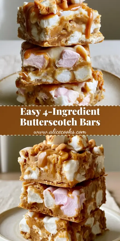 A close-up vertical shot of Peanut Butter Butterscotch Marshmallow Squares showing the dense peanut butter base and colorful pink and white marshmallows.
