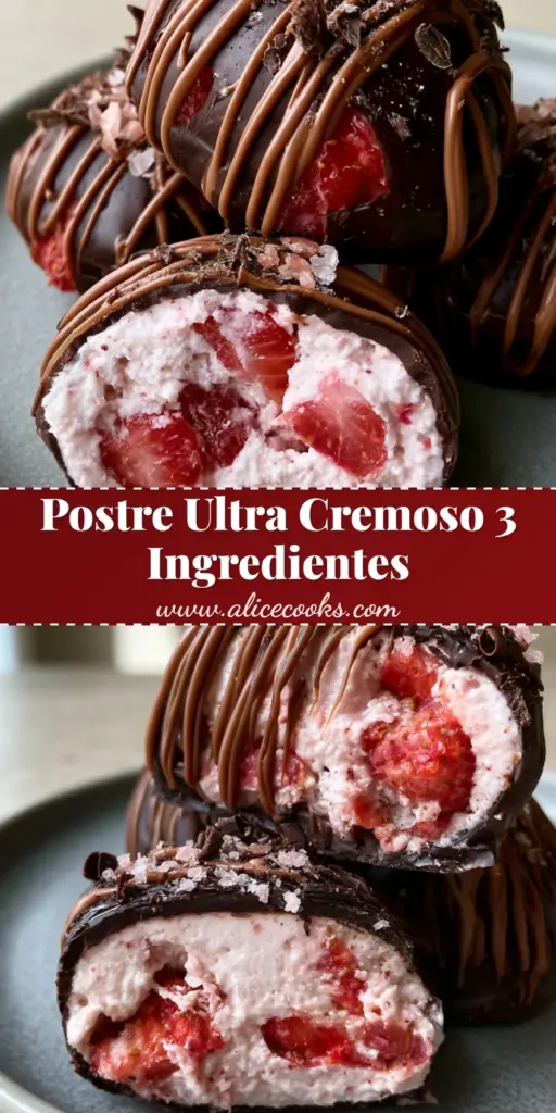 A professional Pinterest pin showcasing gourmet strawberry yogurt bites on a matte plate with the title Repostería Dessert Ideas.