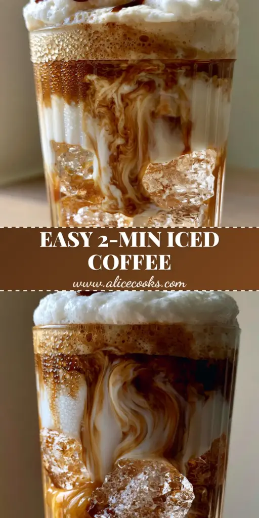 A tall ribbed glass showing layers of golden caramel, white milk, and espresso topped with cold foam. (Nespresso coffee recipes)